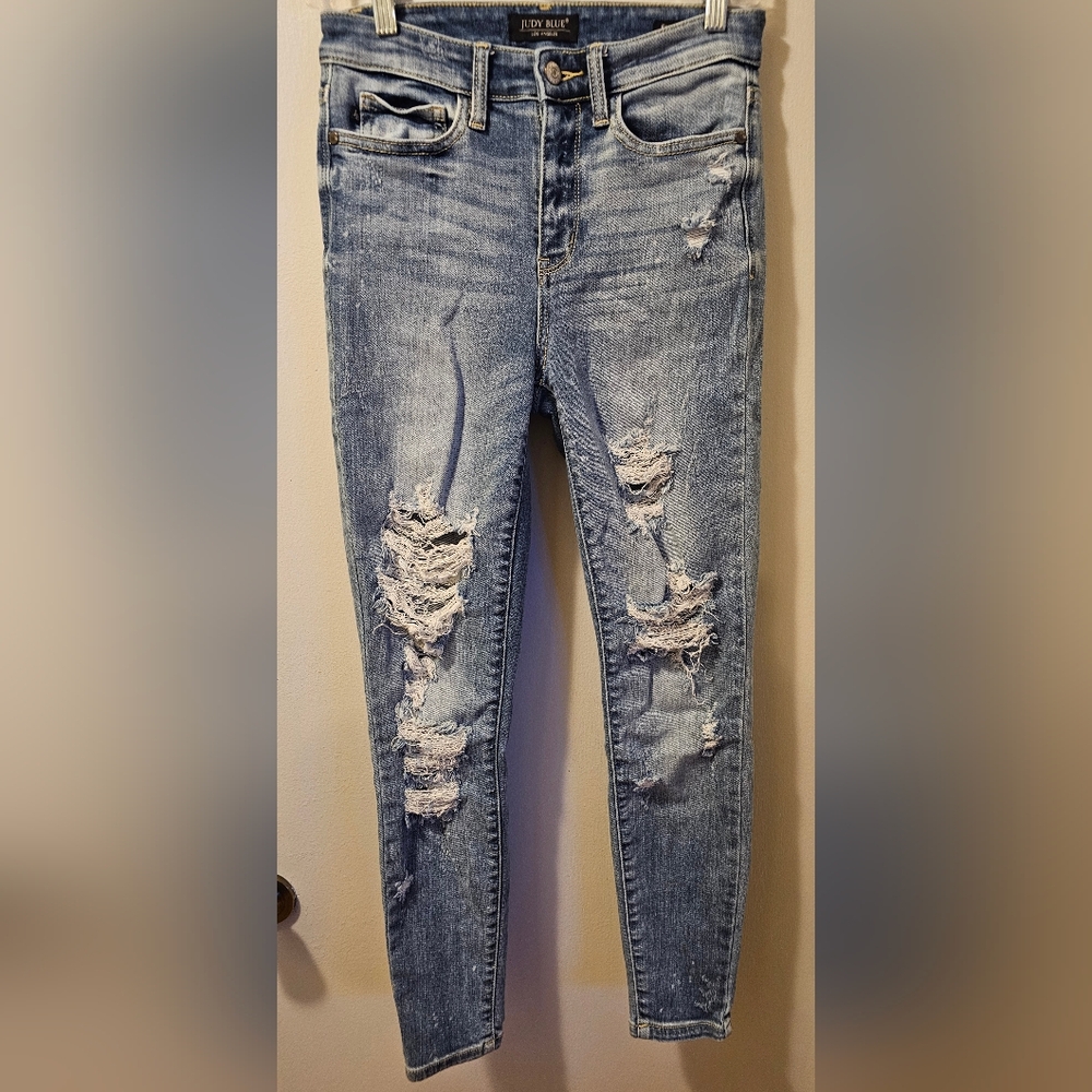 Judy Blue Jeans Women's Skinny Fit Distressed Splatter Size 1/25